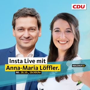Instagram Live: Christian Baldauf im Gespräch mit der früheren pfälzischen Weinkönigin Anna-Maria Löffler @ https://www.instagram.com/christianbaldauf.mdl/